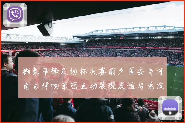 狮象争锋足协杯决赛前夕国安与河南吉祥物亲密互动展现友谊与竞技精神